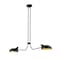 Z-Lite Bellamy Linear Chandelier, 2-Light, 9.5 In.W x 46 In.L x 8.25 In.H, Matte Black/Matte Black Outer 1942-2L-MB - alternate 1
